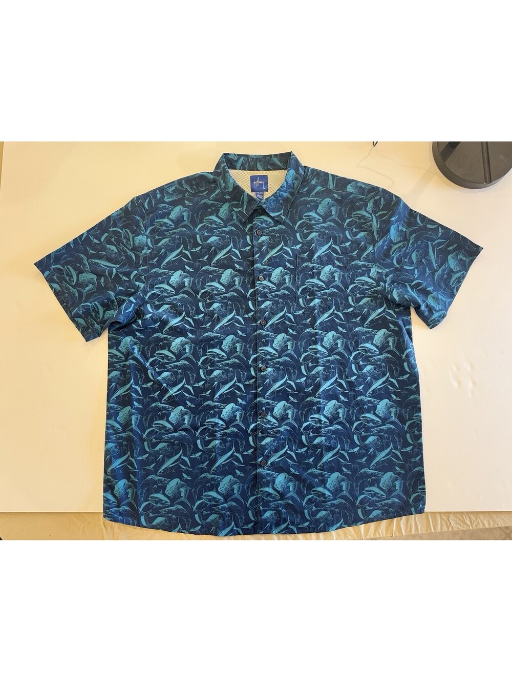 GUY HARVEY FISHING Vented shirt Blue Sz XXL